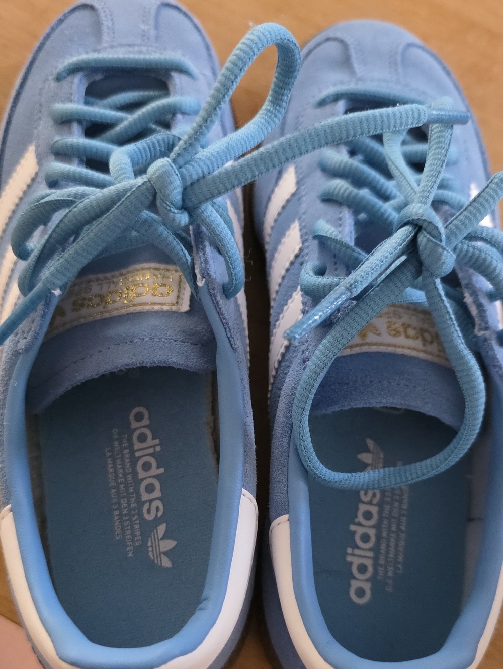 Adidas Spezial Originals Blue Cloud White Sneakers NEW - Picture 4 of 7